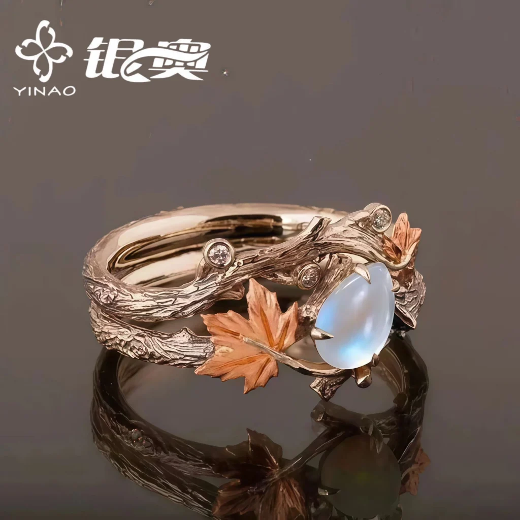 图片[4]-汇聚千年易学精髓，尽在枫叶月光创意小戒指-汇聚千年易学精髓，尽在知蛛玄机