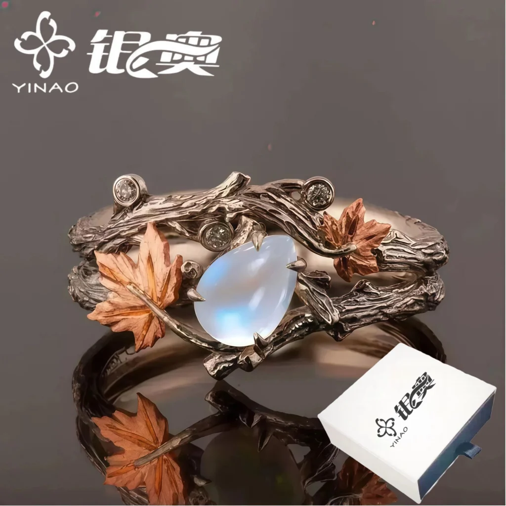 图片[2]-汇聚千年易学精髓，尽在枫叶月光创意小戒指-汇聚千年易学精髓，尽在知蛛玄机